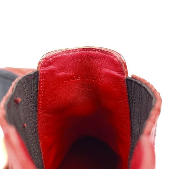 RE/DONE Short Cavalry Harness Boots Western 90s Grunge Cherry Red 36 Horse Girl - Picture 10 of 12